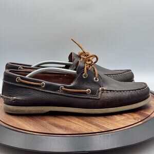 SPERRY Top Sider Boat Shoe Men's Size 13M STS14051 Waterloo Tan Laces 2 Eye